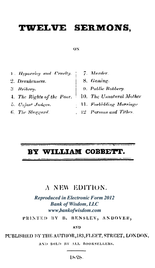 (image for) Cobbett Two Book Set